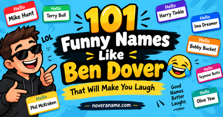 101 Funny Names Like Ben Dover That Will Make You Laugh