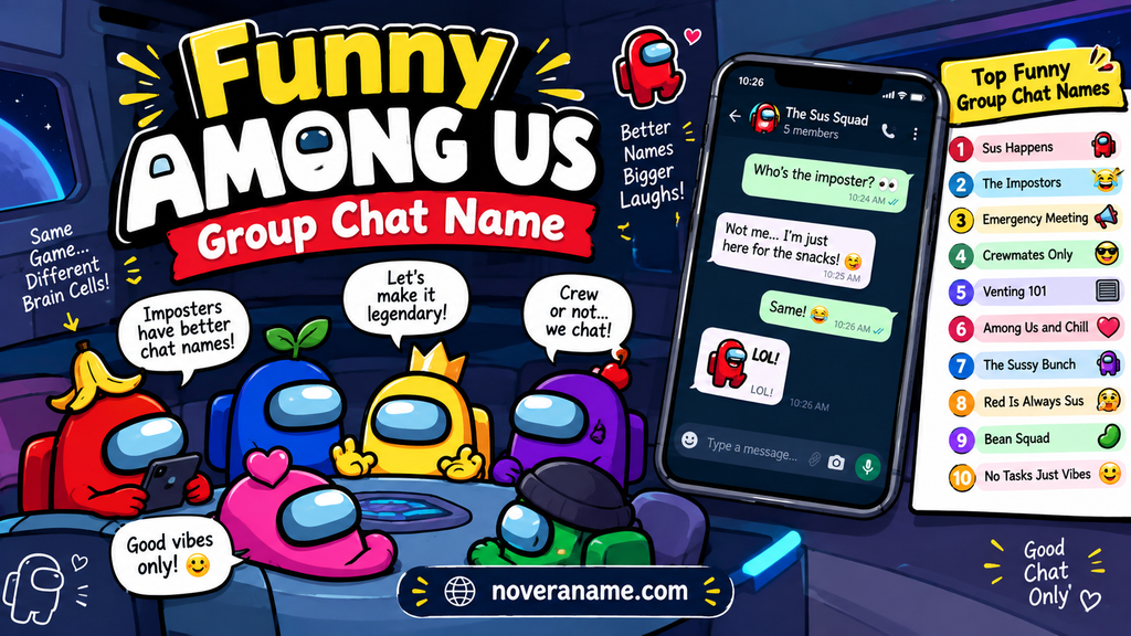 Funny Among Us Group Chat Name