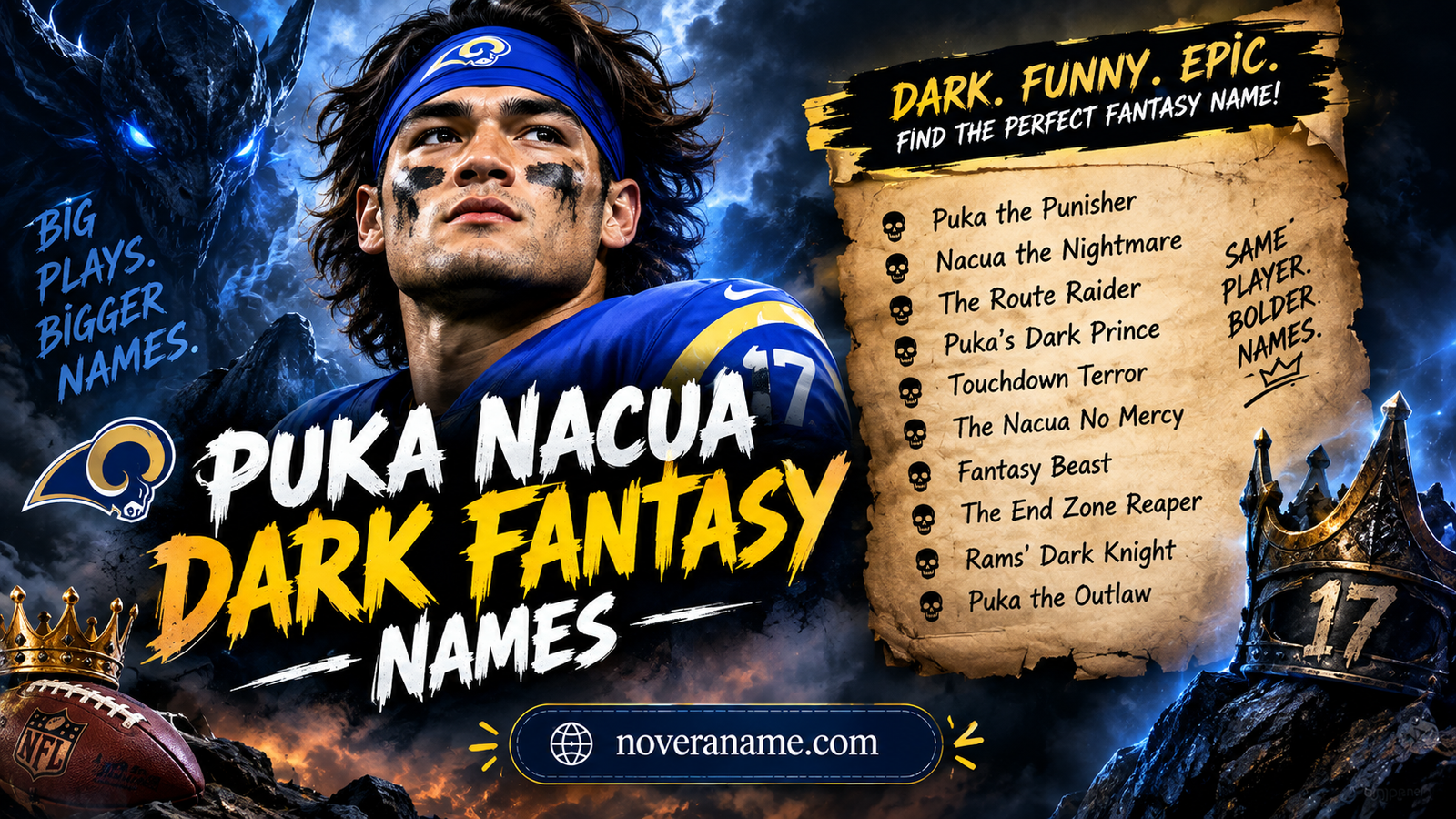 Puka Nacua Dark Fantasy Names