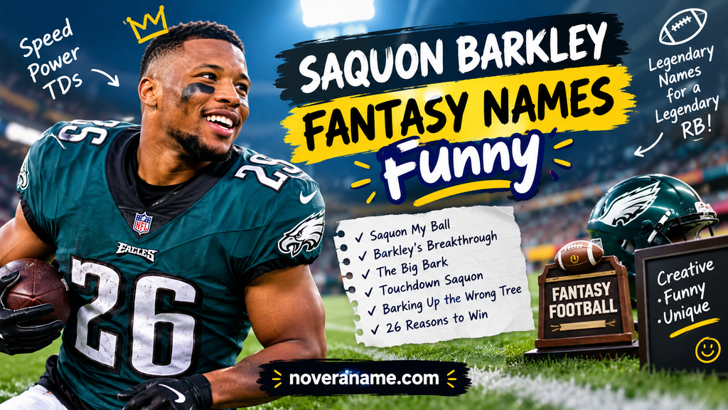 Saquon Barkley Fantasy Names Funny