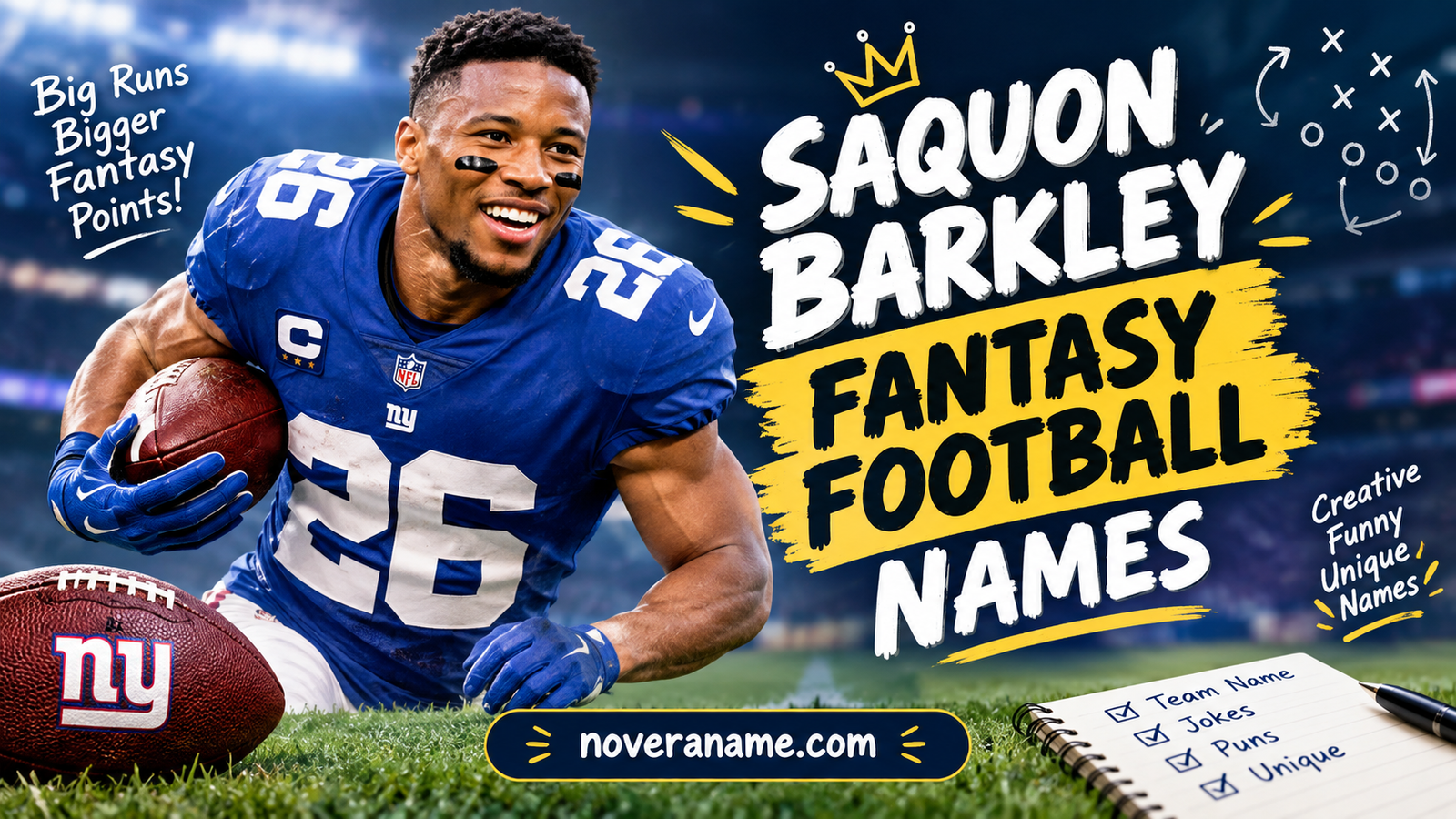 Saquon Barkley Fantasy Football Names