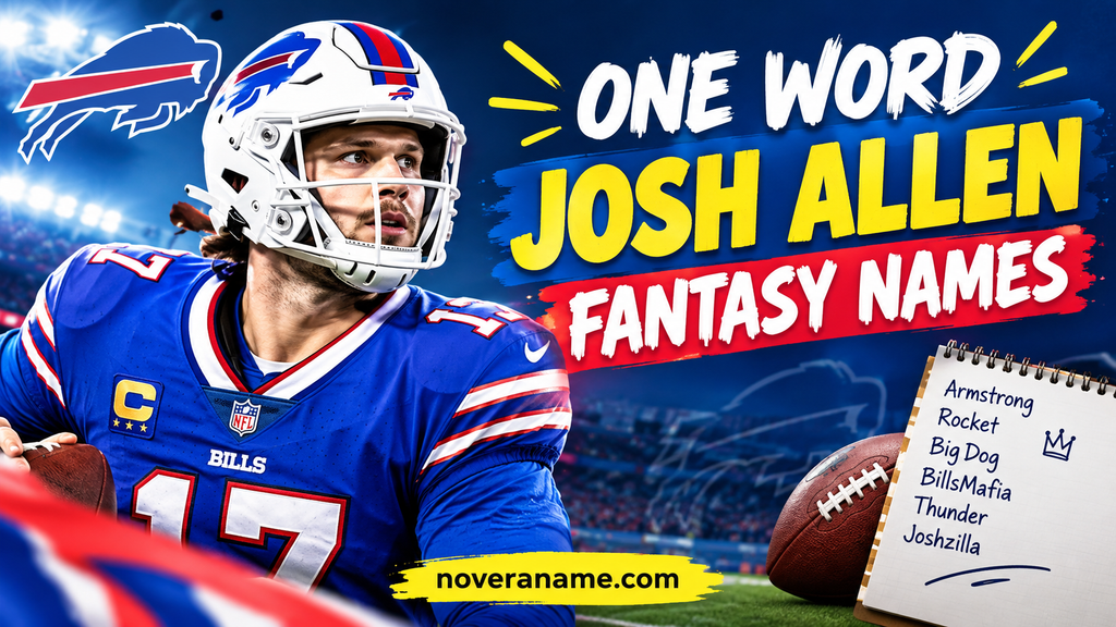 One Word Josh Allen Fantasy Names