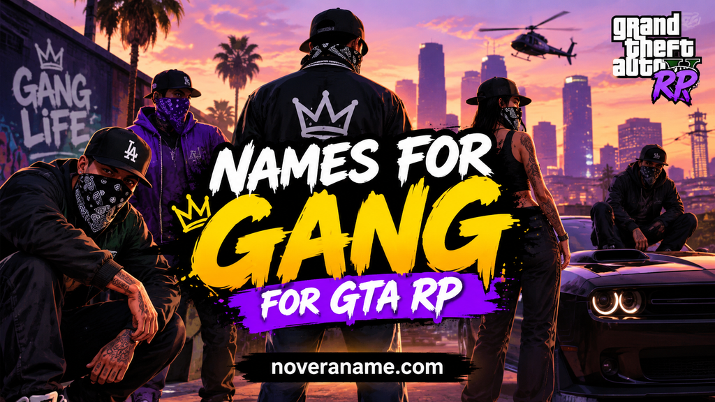 Names for Gang for GTA RP