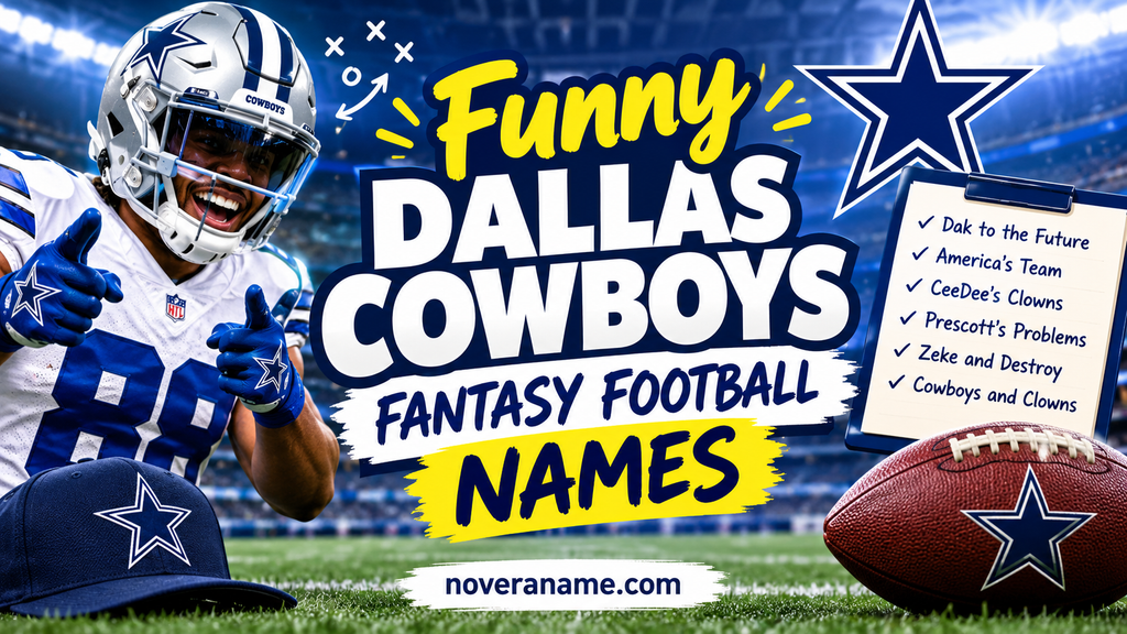 Funny Dallas Cowboys Fantasy Football Names