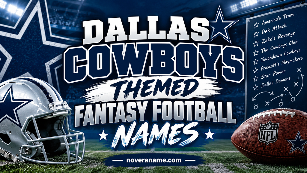 Dallas Cowboys Themed Fantasy Football Names