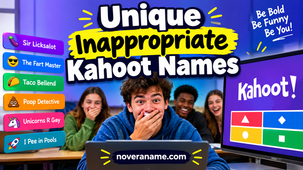 Unique Inappropriate Kahoot Names