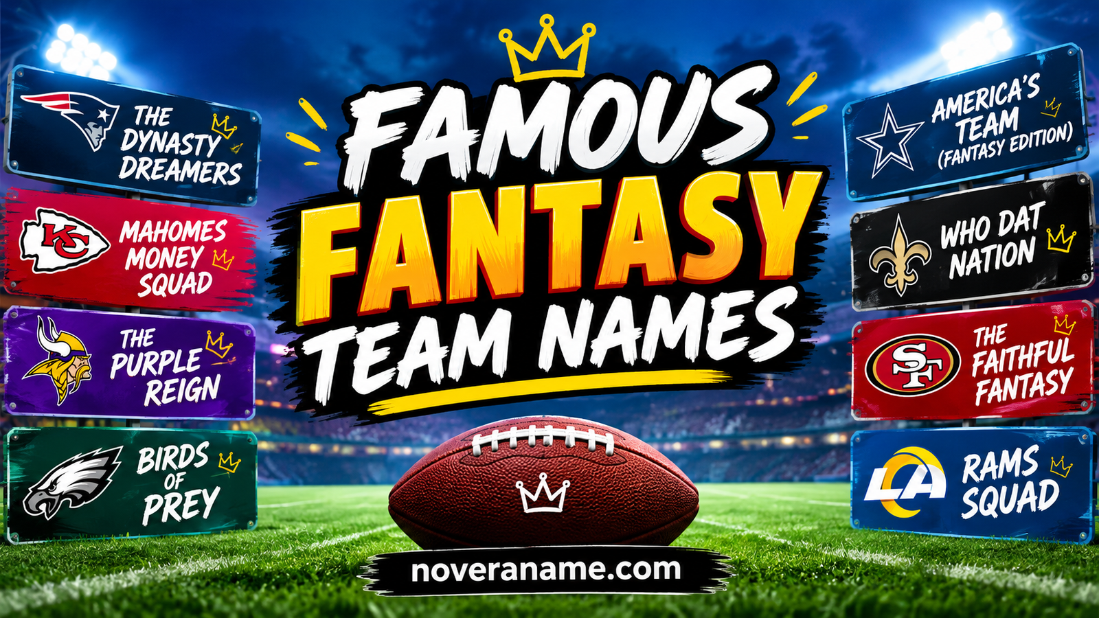Famous Fantasy Team Names