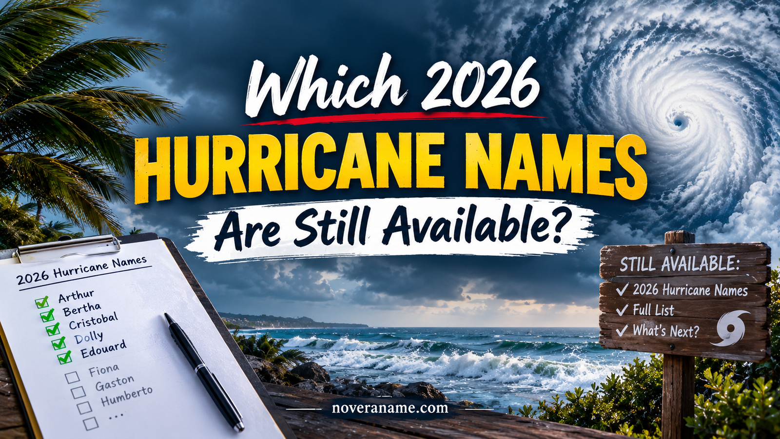 Which 2026 Hurricane Names Are Still Available?