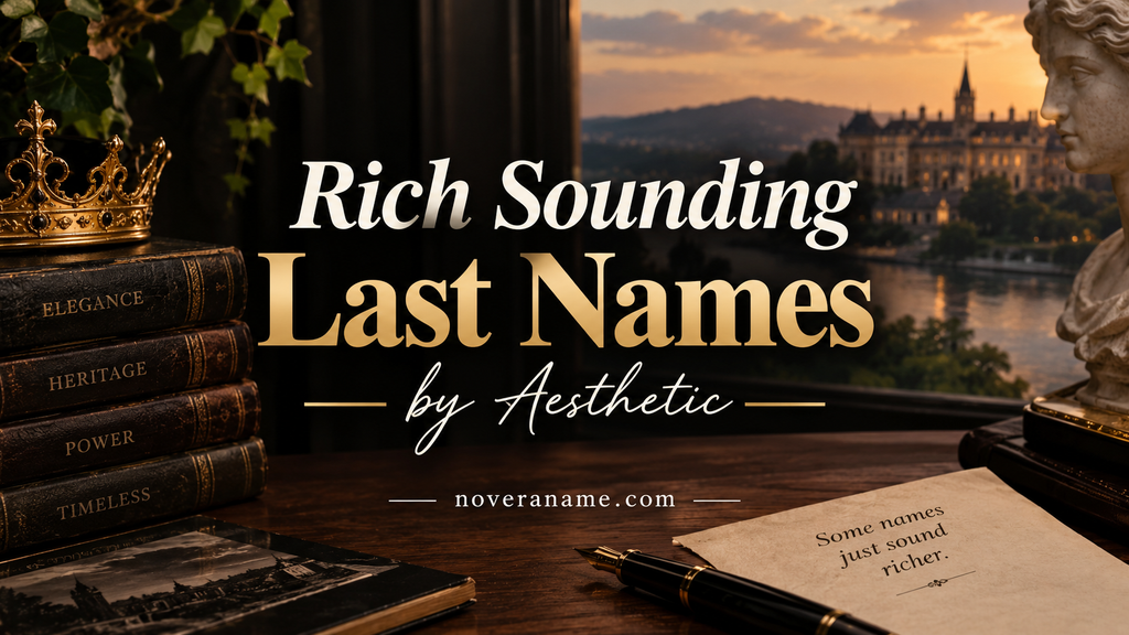 Rich Sounding Last Names by Aesthetic