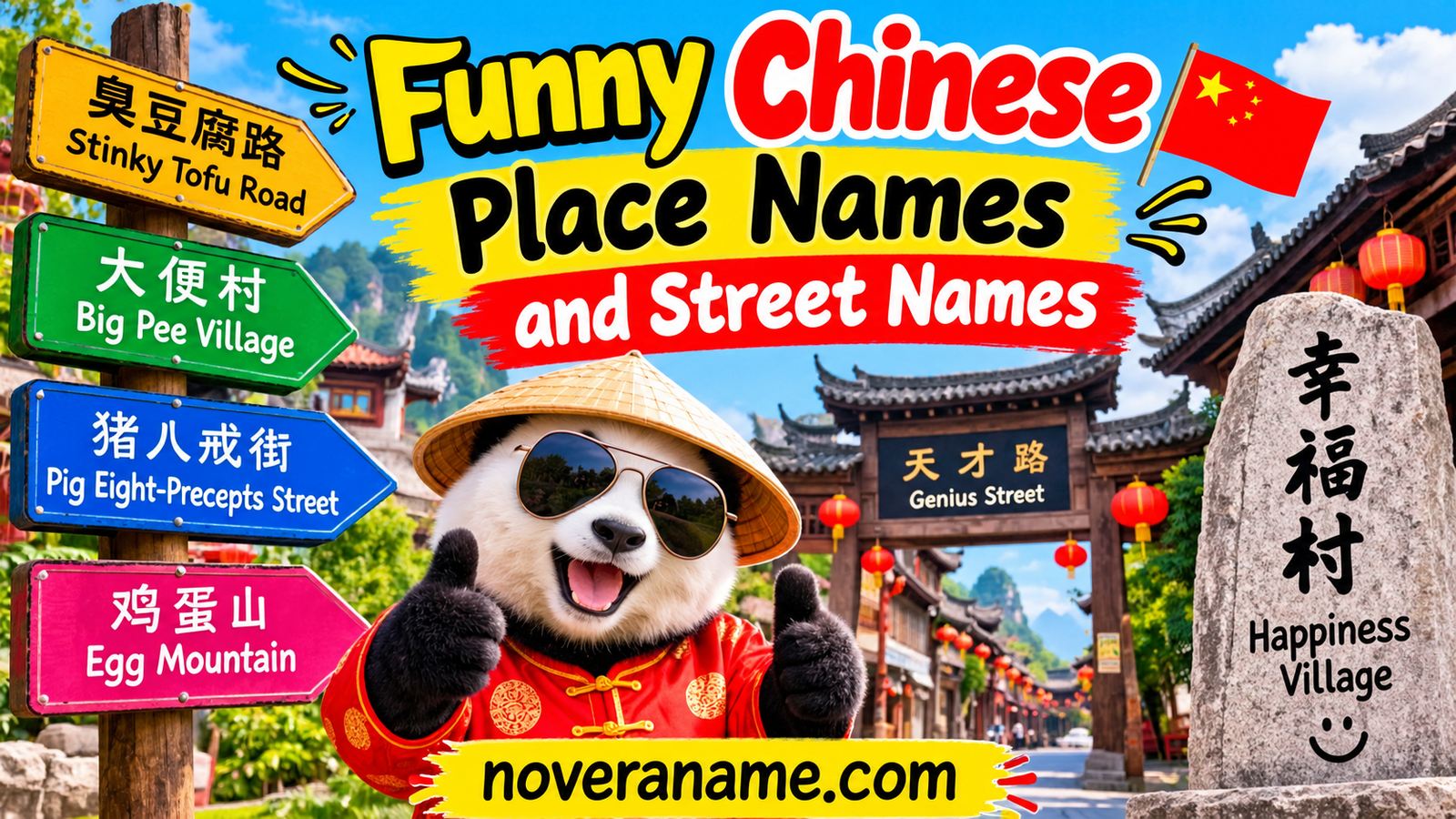 Funny Chinese Place Names and Street Names
