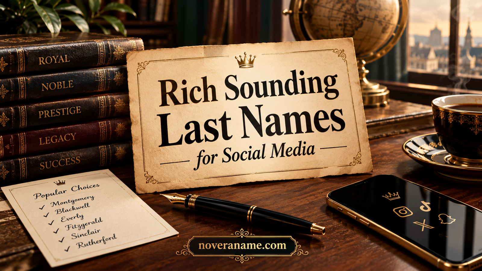 Rich Sounding Last Names for Social Media