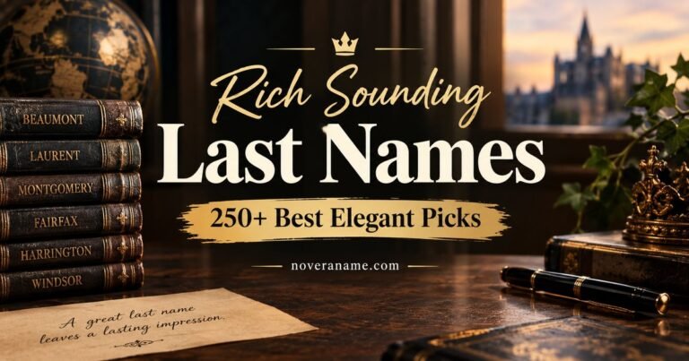 Rich Sounding Last Names: 250+ Best Elegant Picks
